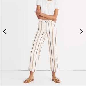 Madewell Emmett Wide-Leg Crop Pants Size 28